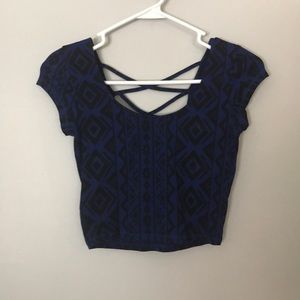 Geometric crop top